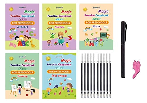 Magic Copy Books for Kids – Reusable Handwriting Practice Set