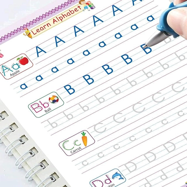 Magic Copy Books for Kids – Reusable Handwriting Practice Set