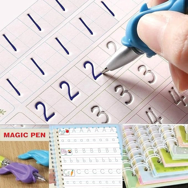 Magic Copy Books for Kids – Reusable Handwriting Practice Set