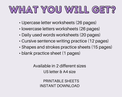 Handwriting Practice Worksheets for Kids