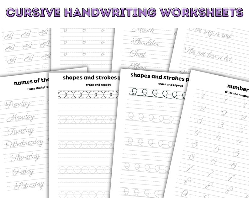 Handwriting Practice Worksheets for Kids