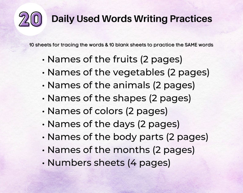 Handwriting Practice Worksheets for Kids