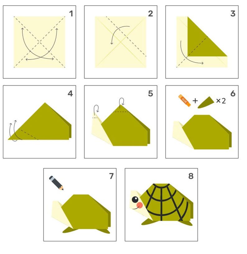 KIDS Origami DIY Paper Folding CUT & PLAY | PDF