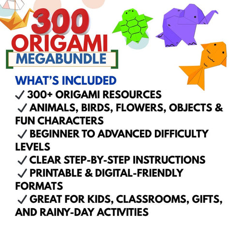 KIDS Origami DIY Paper Folding CUT & PLAY | PDF