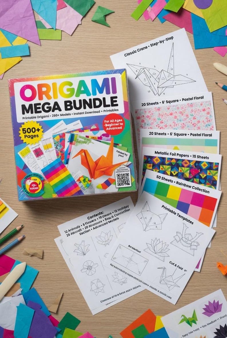 KIDS Origami DIY Paper Folding CUT & PLAY | PDF