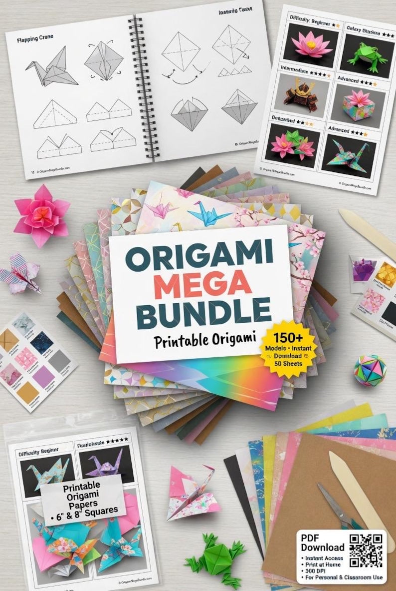 KIDS Origami DIY Paper Folding CUT & PLAY | PDF