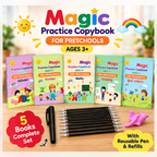 Magic Copy Books for Kids – Reusable Handwriting Practice Set