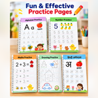 Magic Copy Books for Kids – Reusable Handwriting Practice Set