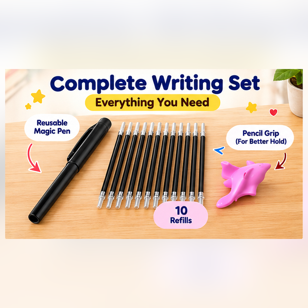 Magic Copy Books for Kids – Reusable Handwriting Practice Set
